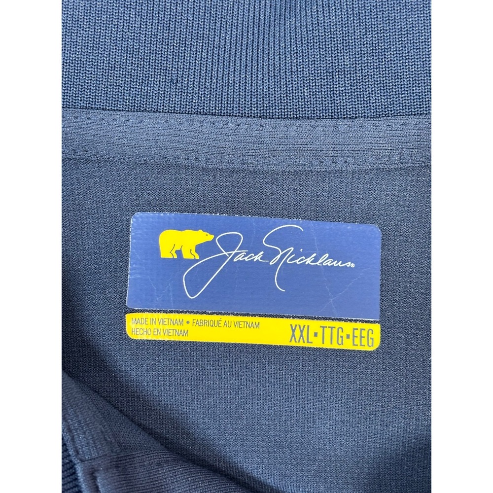 Jack Nicklaus Golden Bear Mens XXL NavyBlue Short Sleeve Golf Polo Shirt SU29478 - Picture 6 of 7